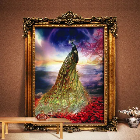 Рукоделие для вышивки Набор крестиком Король павлина сделай сам Иида 14 карат