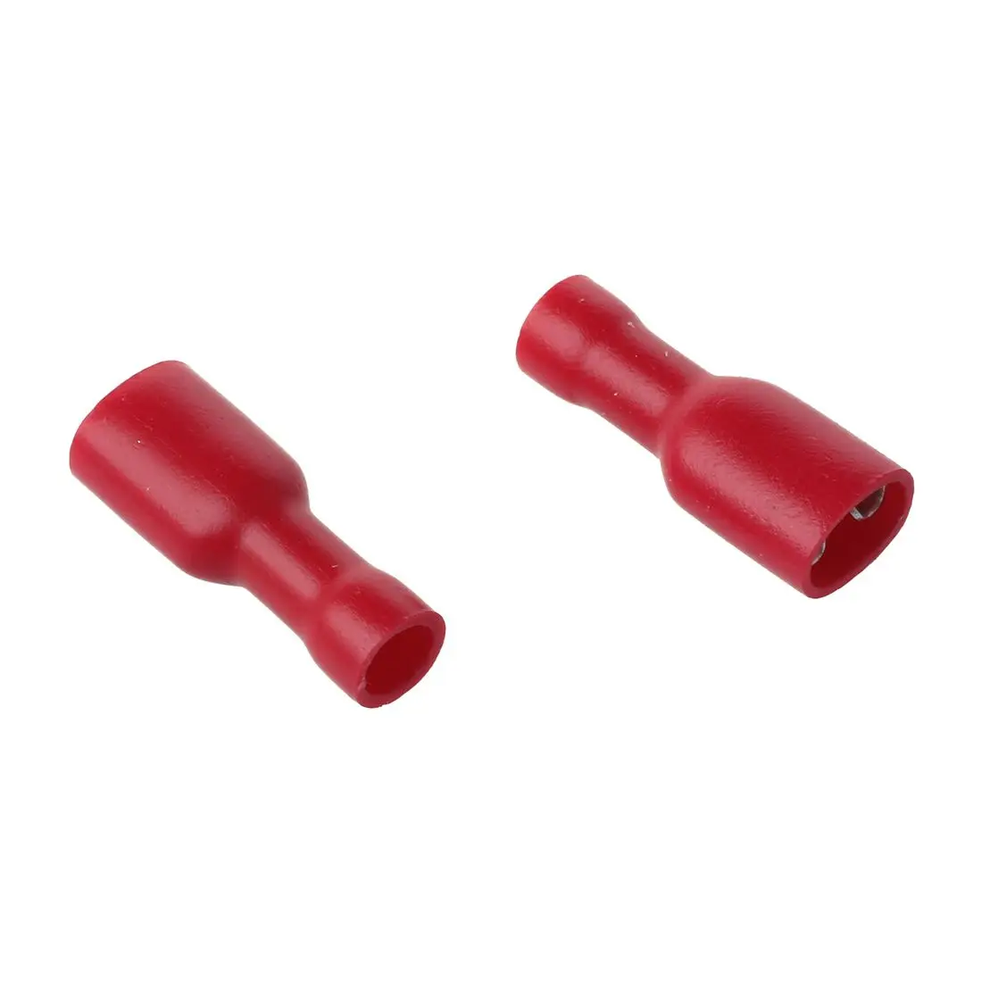 50 pcs New Style Insulated Female Crimp Spade Connectors Terminals Red 4.8mm PVC+Brass | Обустройство дома
