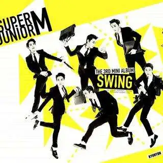 SUPER JUNIOR M The 3RD Mini Album SWING short sleeved T - shirt | Мужская одежда