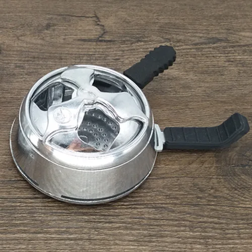 silver Double Handle LOMINT кальян тепловой Хранитель устройство управления теплом металлический уголь держатель для кальяна Chicha наргиле чаша аксессуары производитель - Цвет: silver Double Handle
