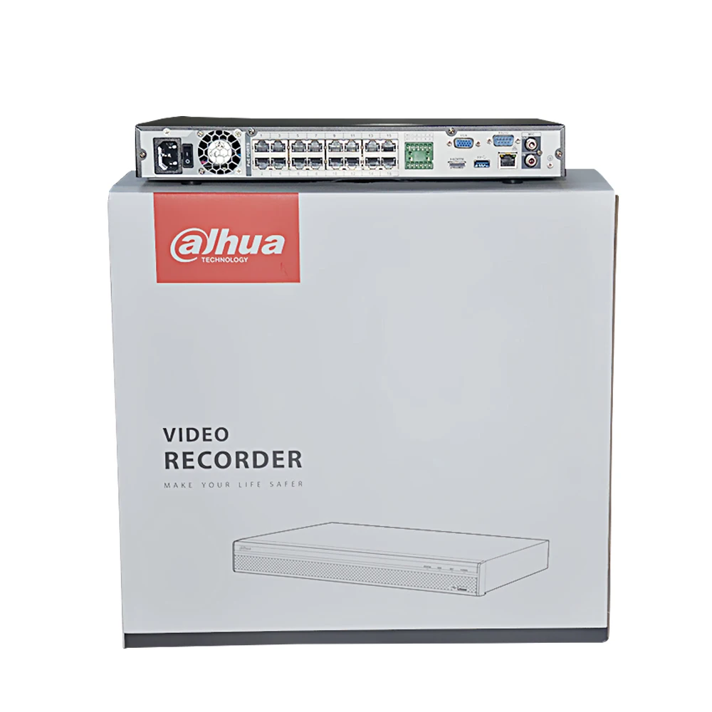 Dahua английский оригинал NVR4216 16P 4KS2 16 каналов 16PoE 4K & H.265 Lite сетевой видеорегистратор