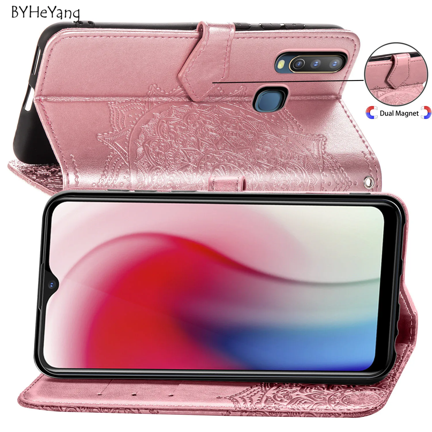 Для Fundas Vivo Y3 чехол VIVO Y17 из искусственной кожи Кошелек откидная задняя крышка