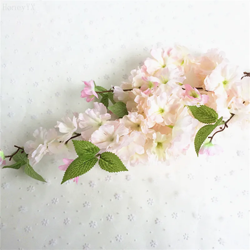 Искусственный цветок Сакура Цветочный букет поддельный организовать стол