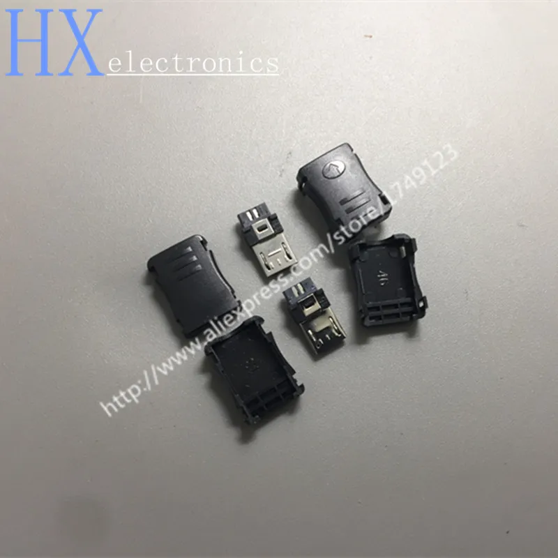Бесплатная доставка 10 шт. Micro USB 5-контактный T-образный Порт Штекерный разъем и
