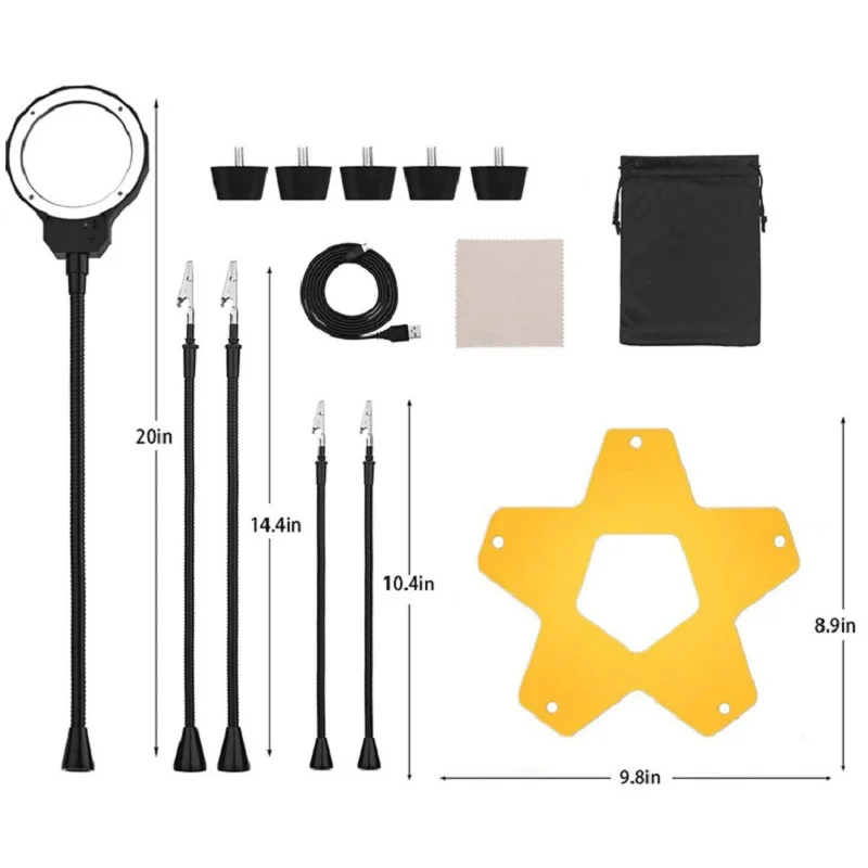 Сварочная пластина Multi-function зарядка 3X лупа алюминиевый сплав паяльная станция PCB