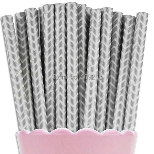 100 шт. разноцветные печатные серебряные рандомные соломинки дешевые винтажные