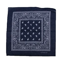 darkblue Новинка, 55 см* 55 см, шарф, повязка на голову, бандана, повязка на голову, хлопок, повязка на голову, на шею, на запястье, носовой платок, черный, белый, розовый, 14 цветов, лидер продаж - Цвет: darkblue