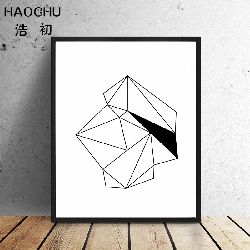 HAOCHU нордическая минималистская типография с цитатами геометрический