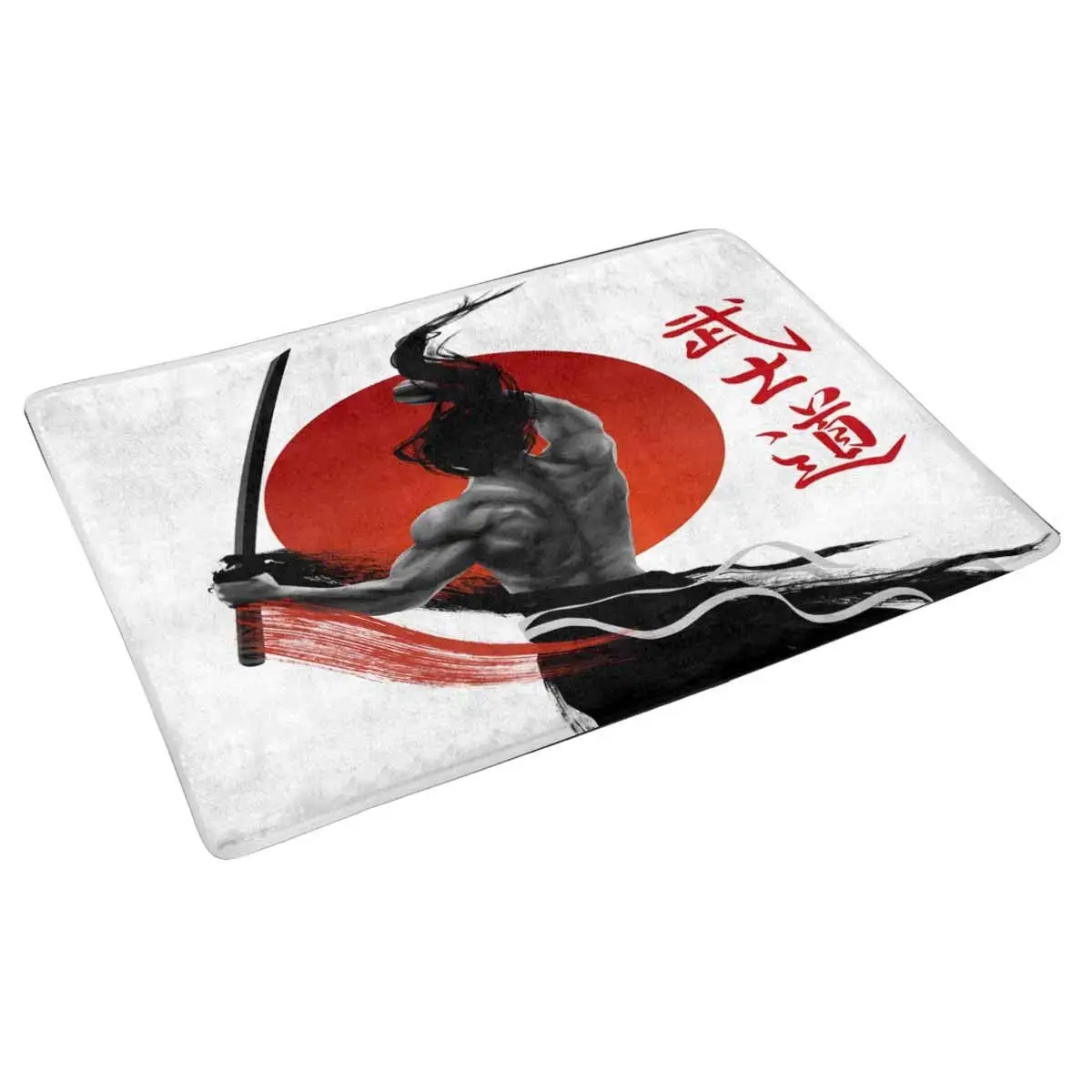 Коврик для входной двери Samurai Bushido с японскими надписями о Самурайской жизни