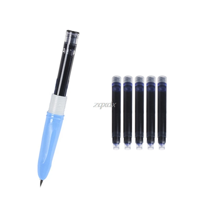Черные картриджи JinHao 5 шт. черные/синие стержни для перьевой ручки инструмент