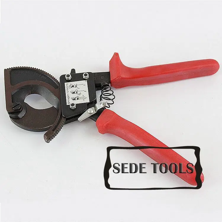 Резак для медных и алюминиевых кабелей с храповым механизмом 32 мм (240 мм2)