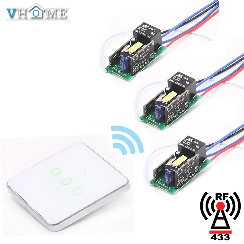 Vhome беспроводной датчик дистанционного управления RF 433 МГц 80 220 В переключатель