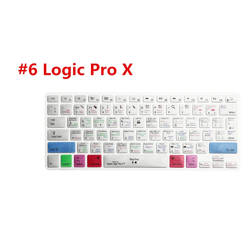 Чехол-клавиатура для Macbook Pro Air 13 15 3 4 Adobe Prime Final Cut X AI PS Shortcut Avid Media Composer | Компьютеры и