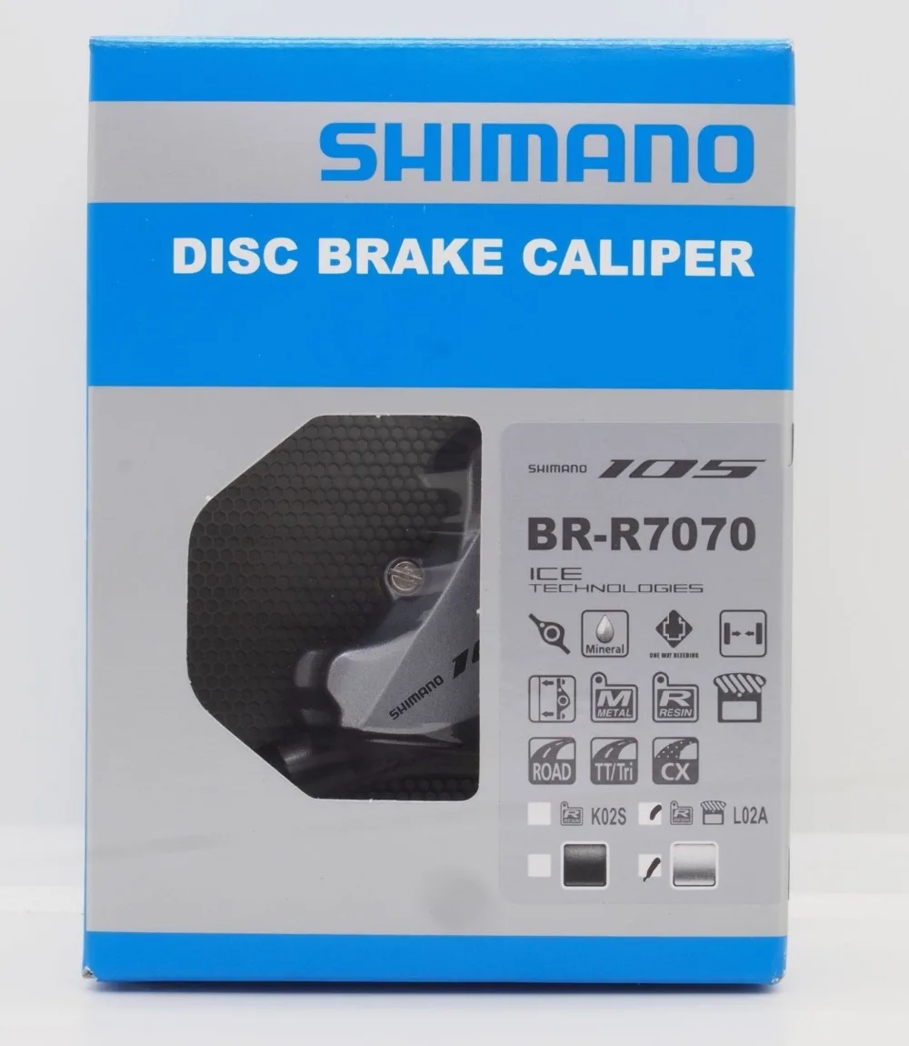 Оригинальный Shimano 105 велосипедный BR R7070 дисковый тормоз с плоским креплением