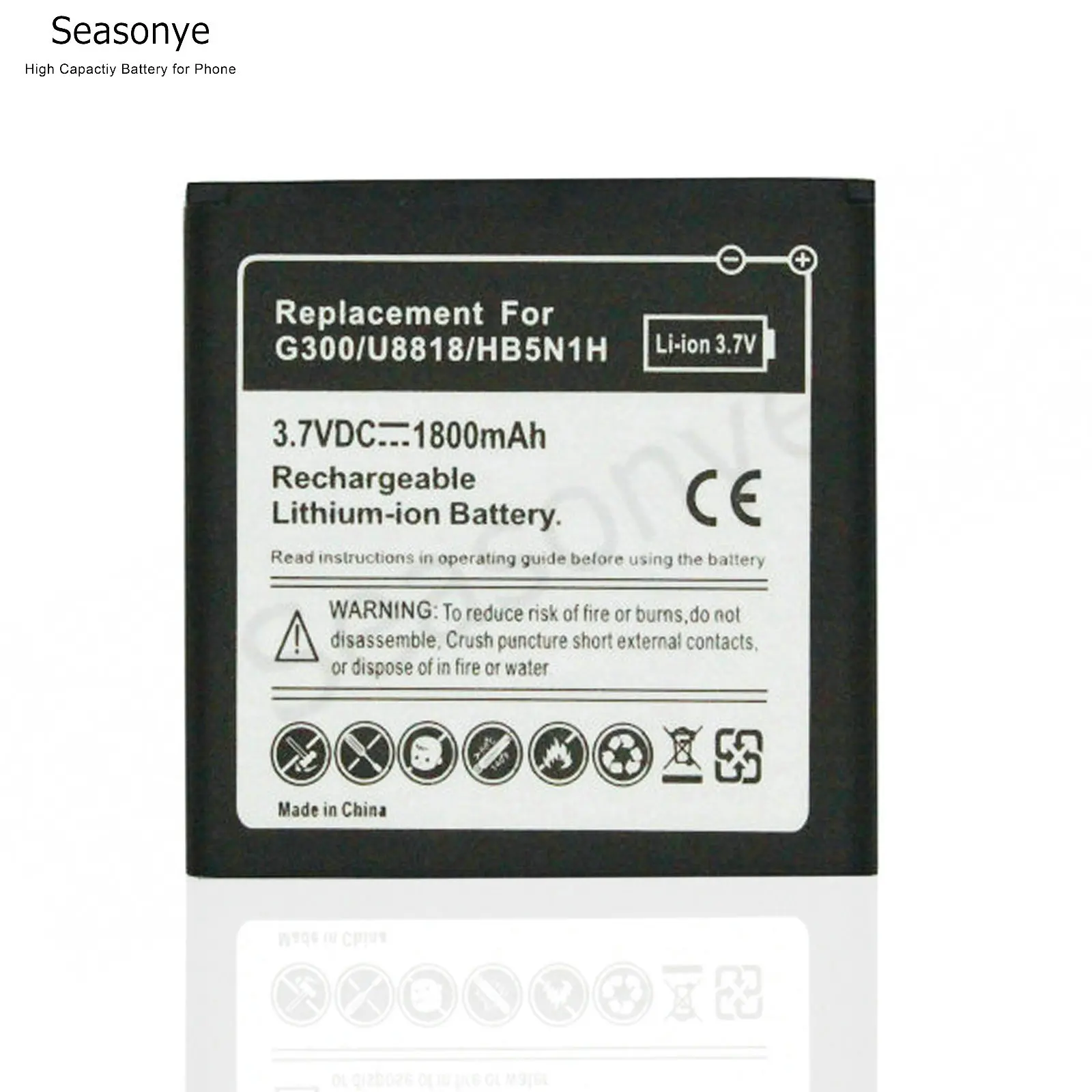2 аккумулятора HB5N1H 1800 мАч + универсальное зарядное устройство для Huawei Ascend G300 G305T