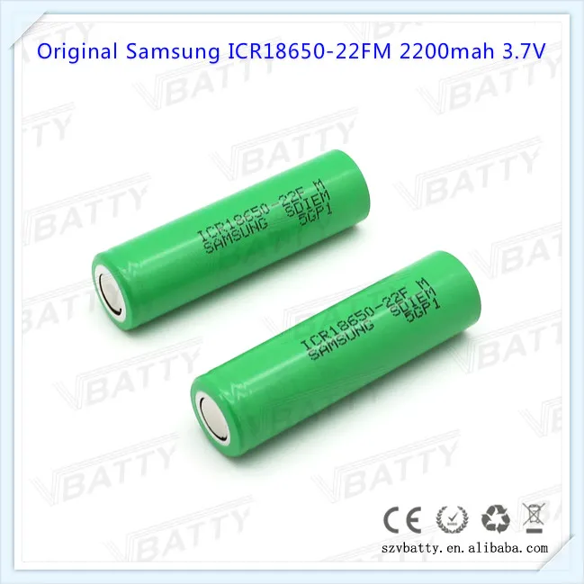 100% оригинал для Samsung ICR18650 22FM 18650 2200 мАч 3 7 В литий ионная аккумуляторная батарея e