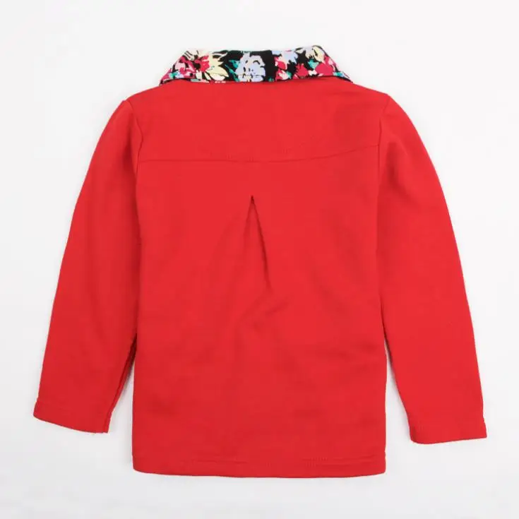 Nova 2015 New Fashion Baby Girls Lovely Autumn Spring Cotton T Shirts With Girl And Flowers Printed Free Shipping 18m-6y F3590# | Детская