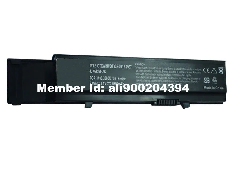 Аккумулятор JIGU для ноутбука dell 0txwrr 0TY3P4 312 0997 4JK6R 7FJ92 Vostro 3400 3500 3700 9cell|battery for dell|laptop