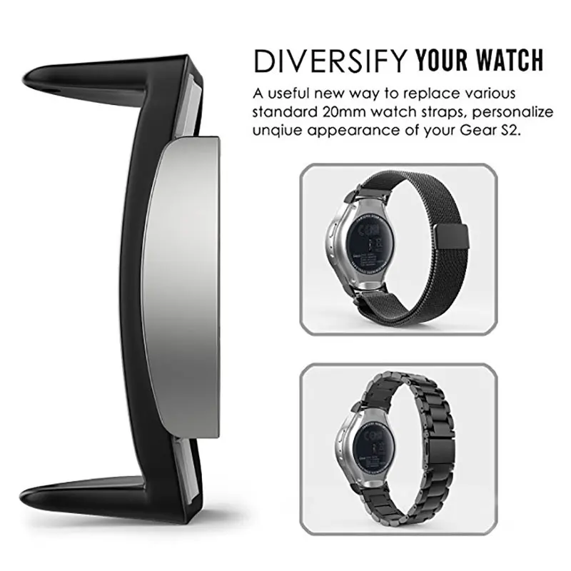 Адаптер для Samsung Gear S2 RM-720 металлический ремешок часов сменный соединитель