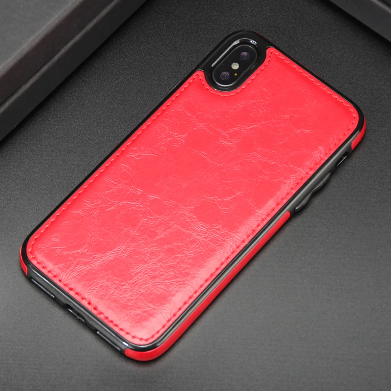 Absorption Leather Case for iphone XS Max XR X Magnetic Car Holder Stand 5s 6 6s Plus 7 7Plus 8 8Plus |