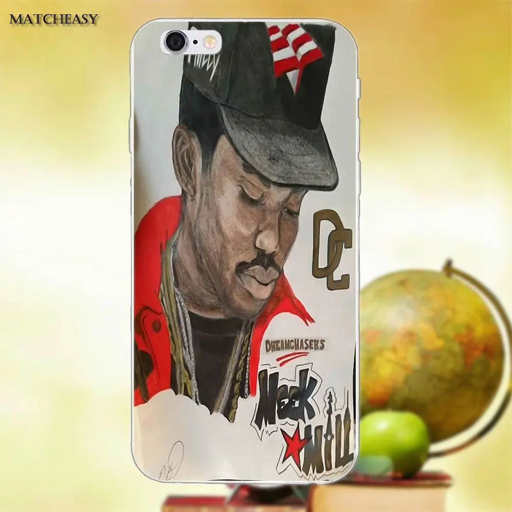 Мягкие чехлы из ТПУ для Apple iPhone X XS Max XR 4 4S 5 5C SE 6 6S 7 8 Plus Самый дешевый Meek Mill Dream chassers