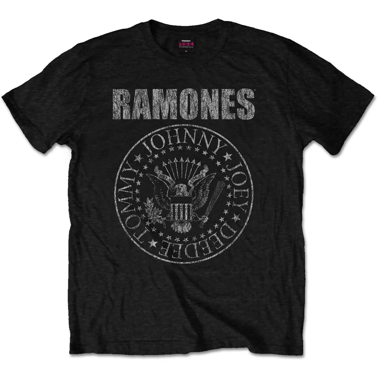 Ramones президентская печать логотипа официальный рок метал черный Для мужчин s
