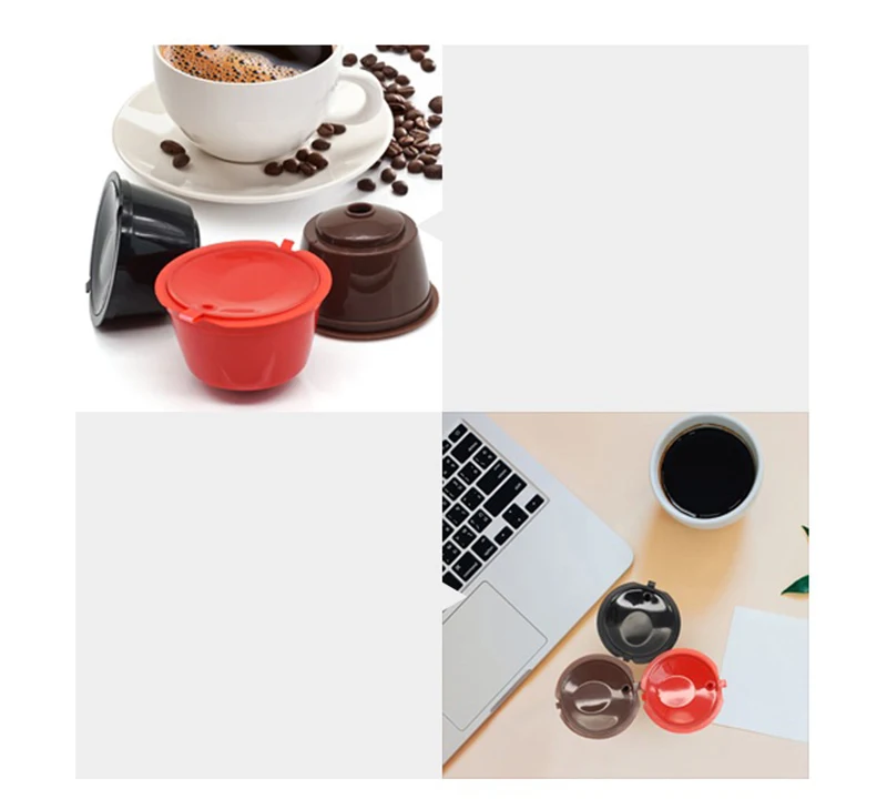 3 шт./лот, многоразовые капсулы, 304 пластик, многоразовый фильтр для Dolcegusto, Кофеварка, кофейная капсула, капельница, кофейные инструменты