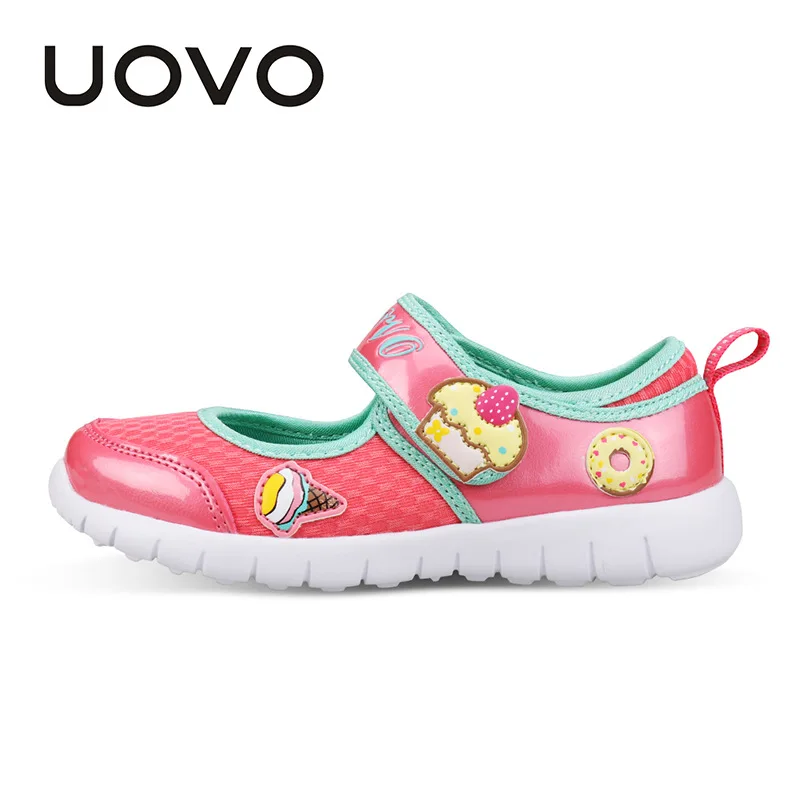 UOVO 2018 Новинка детская обувь модные туфли для девочек принцессы Повседневные