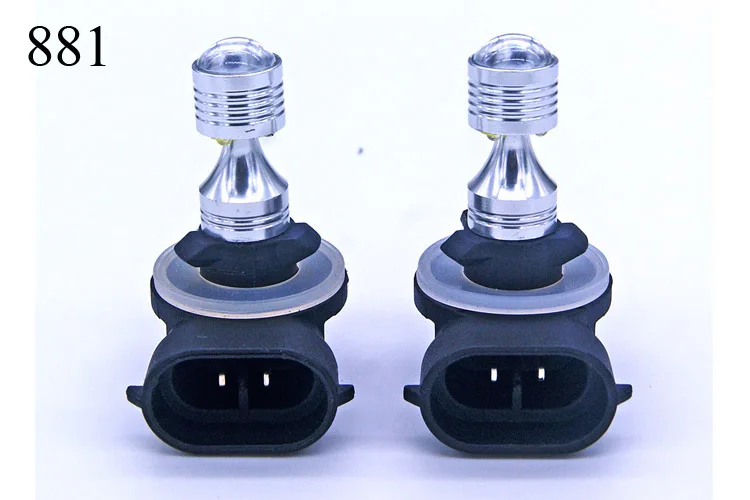 2шт 880 881 H1 H3 T10 30 Вт 6SMD XBD светодиодный дешевая линза конический светодиодный Белый Автомобильный противотуманный фонарь DRL дневные ходовые лампы