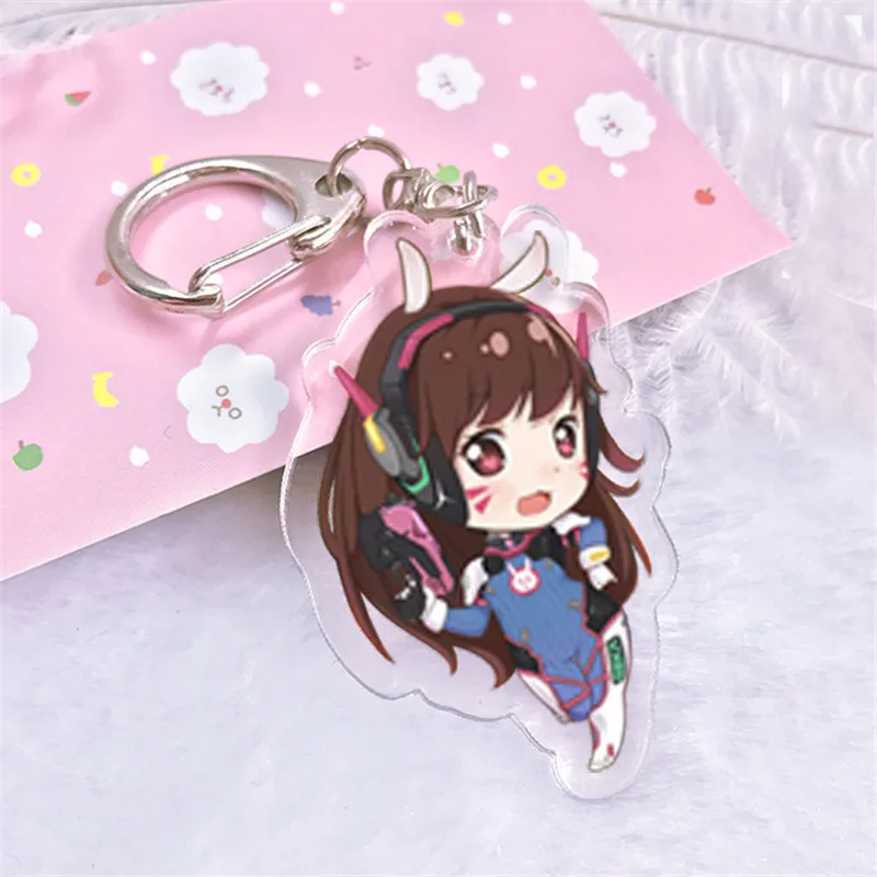 Милая игра OW мультфильм брелок партия косплей фигурка D. va жнец Genji Hanzo солдат: 76