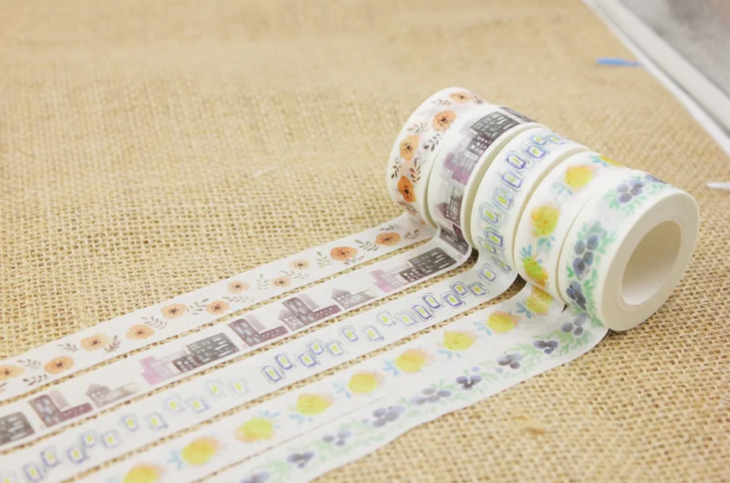 2 шт./лот Милые оранжевые цветы декоративная васи лента сделай сам наклейка для