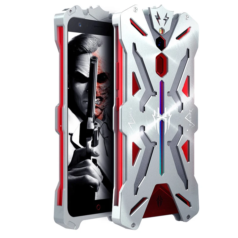 Чехол для телефона ADKO ZTE Nubia Red Magic Mars противоударный металлический алюминиевый