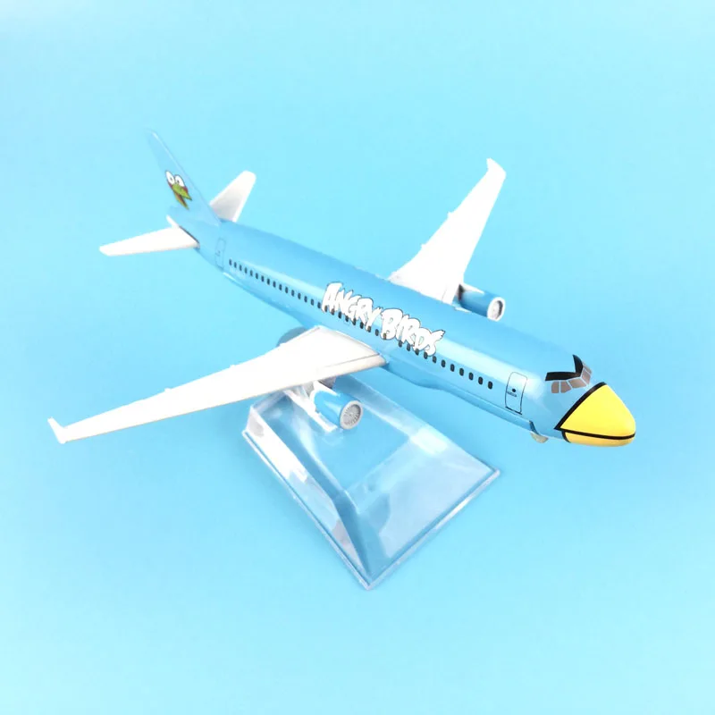 Воздушный пассажирский самолет голубой ангр птицы A320 модель самолета Модель 16