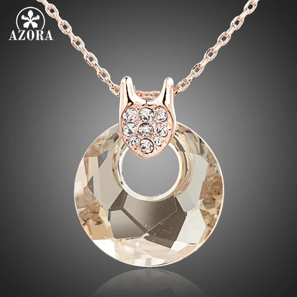 Ожерелье с австрийским хрусталем Stellux розовое золото TN0101|necklace a|pendant necklacejewelry pendant |