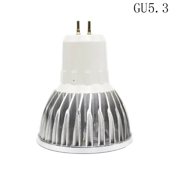 GU5.3 1 шт./лот новинка высокое Мощность Led MR16 GU5.3GU10 E27 9w12w15w затемнения Led прожектор теплый белый свет, холодный белый MR 16 12V лампы - Испускаемый цвет: GU5.3