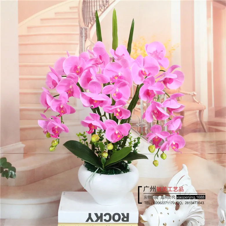 Ранняя композиция цветок бонсай только без вазы|orchid flower arrangements|artificial orchidflower