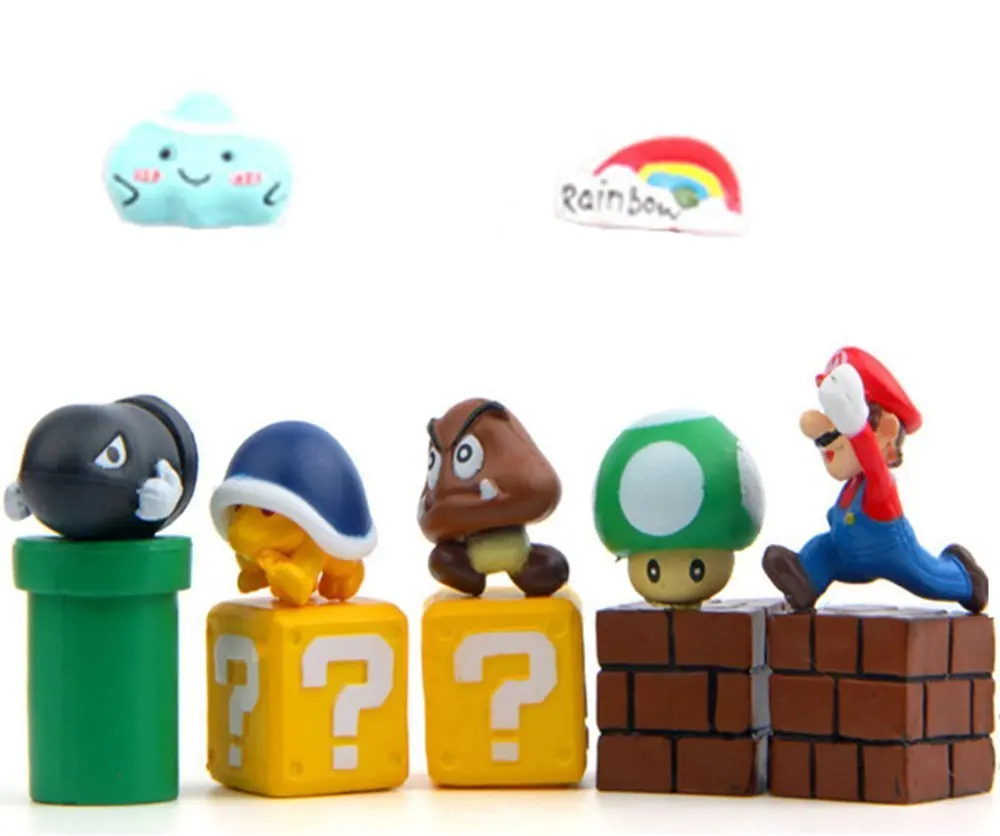 3D Supre Mario наборы магнитов на холодильник для украшения дома декоративный Веселая