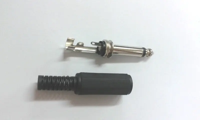 100 шт. 6 3 мм мужской разъем TRS 1/4 &quotMono Jack аудио адаптер | Обустройство дома