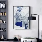 Абстрактный акварельный синий постер SURE LIFE и печать скандинавские картины на холсте поп-настенные картины для гостиной офиса домашний декор