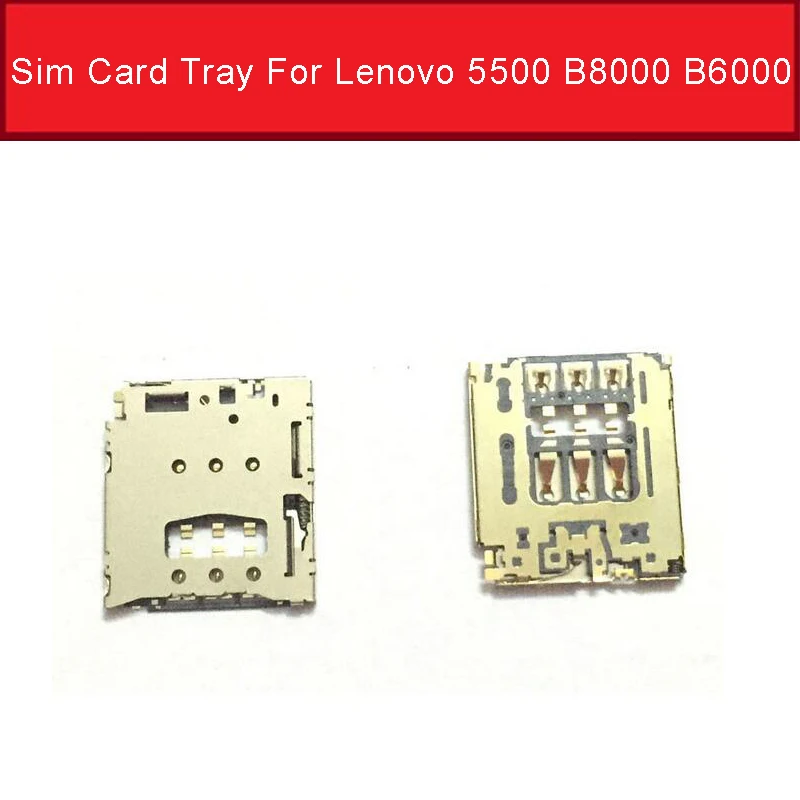 100% подлинный лоток для sim карты lenovo 5500 слот Lenovo B8000 B6000 держатель считывания карт