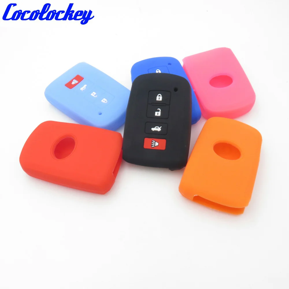Cocolockey силиконовый чехол для ключа подходит TOYOTA Smart Remote Key Fob CV4400|silicone key fob|fob coversilicone