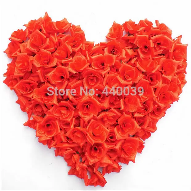 

Kyunovia 100pcs/lot cute mini candy color rose Artificial Silk Flower Heads party Hair dressing rose petals for weddings FW112