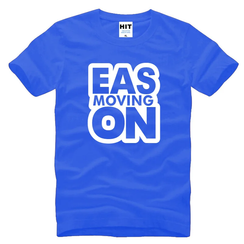 Мужская футболка Eason moving on fans хлопковая с короткими рукавами и принтом для