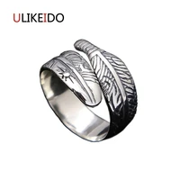 100 pure 925 sterling silver jewelry takahashi goros rings eagle feathers opening ring for men and women birthday gift 173