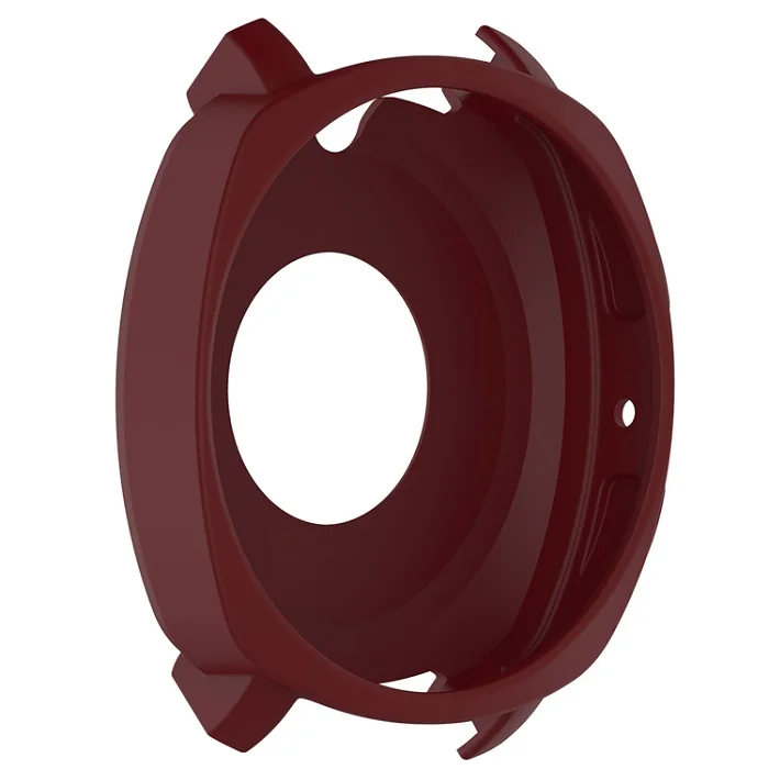 wine red Подлинная силиконовая защитная оболочка Часы чехол для samsung gear Sport R600 защитный чехол умных часов Корпус чехол s - Цвет: wine red