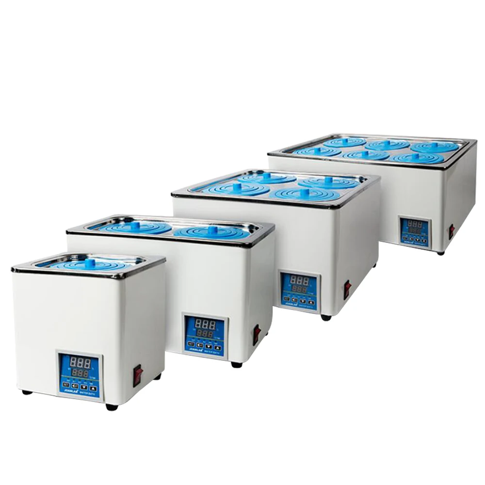 

300-1200W Electric Stainless Steel Liner Water Bath 1-6 Holes Digital Display Constant Temperature Rapid Heating