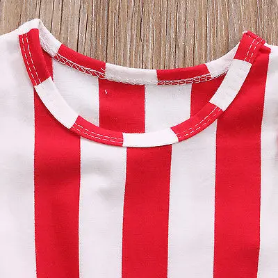 Newborn Infant Baby Girs Boys Kids national flag Romper Sleeveless Patchwork Tassel Jumpsuit Playsuit Outfit 0-24M | Детская одежда и