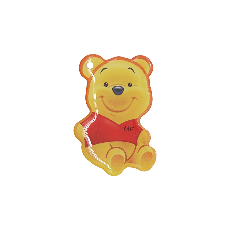 Winnie the Pooh 50 шт. 125 кГц Токен тег цепь для ключей брелок кольцо перезаписываемый Бланк RFID T5577 карта значок для ID карты доступа Копир Дубликатор Cloner - Цвет: Winnie the Pooh