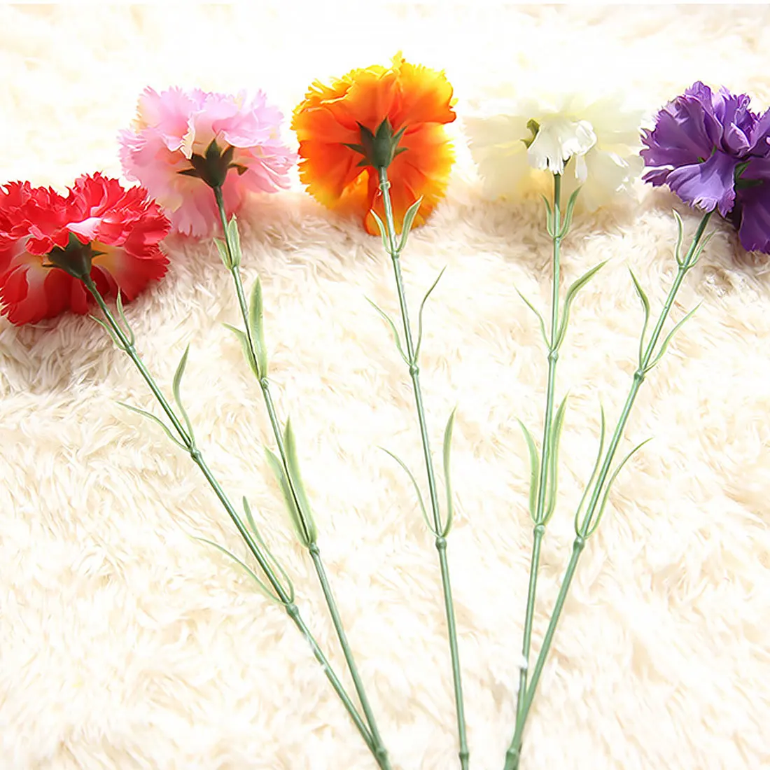 Гвоздика Флорес 1 шт. DIY свежие Искусственные цветы Шелковые Цветы Поддельные