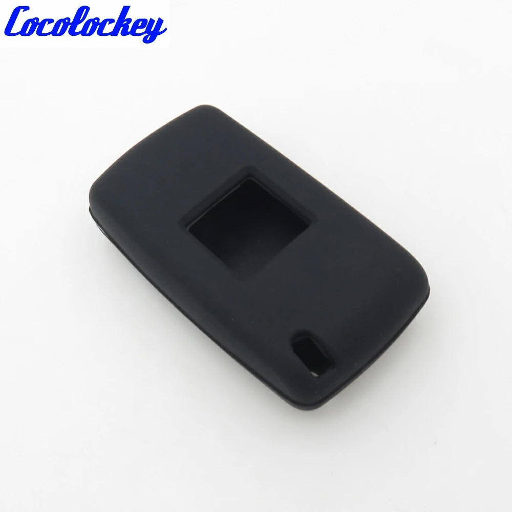 Cocolockey 2 кнопочный силиконовый чехол для автомобильного ключа PEUGEOT 206 207 307 308 407 408